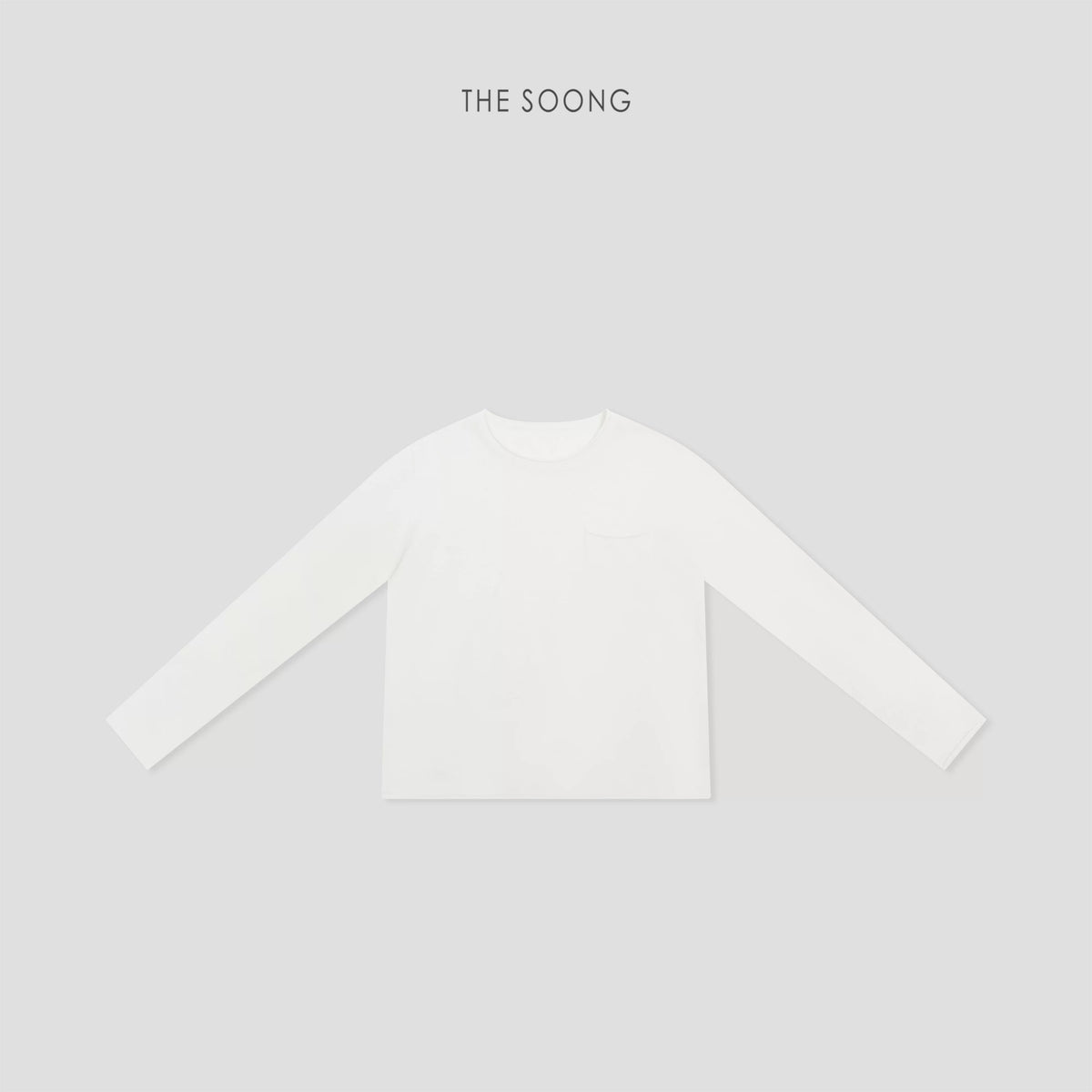 THESOONG/Spring New Arrival Wool 100% Base Shirt Crew Neck Long Sleeve Semi-High Collar Soft HWMY8490