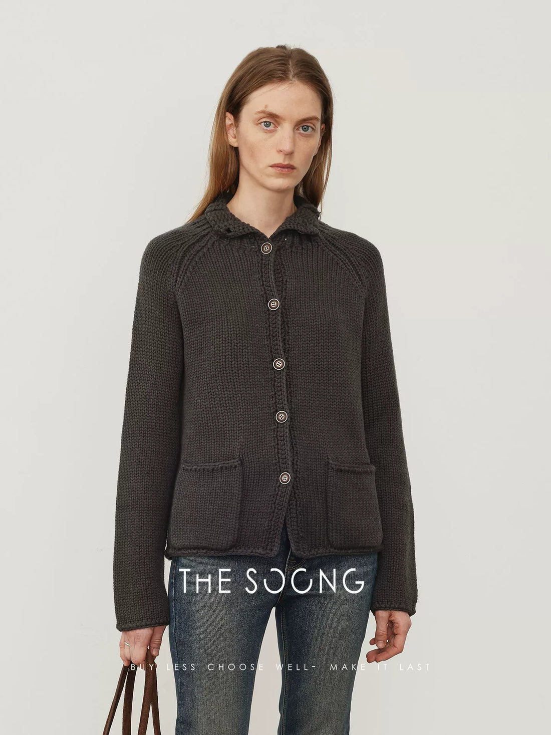 THESOONG/New Women’s Casual Relaxed Hand-Knitted Sweater Cardigan Jacket 7719