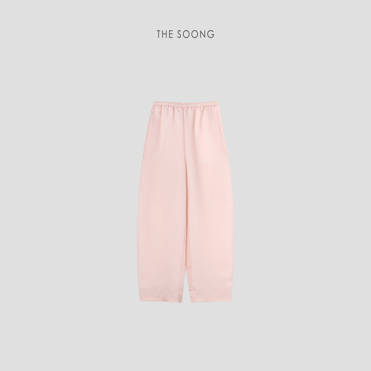 THESOONG/Cool Pants Summer Lyocell Wool Lightweight Cool Feel Elastic Mid-Waist Women's Casual Pants 6773