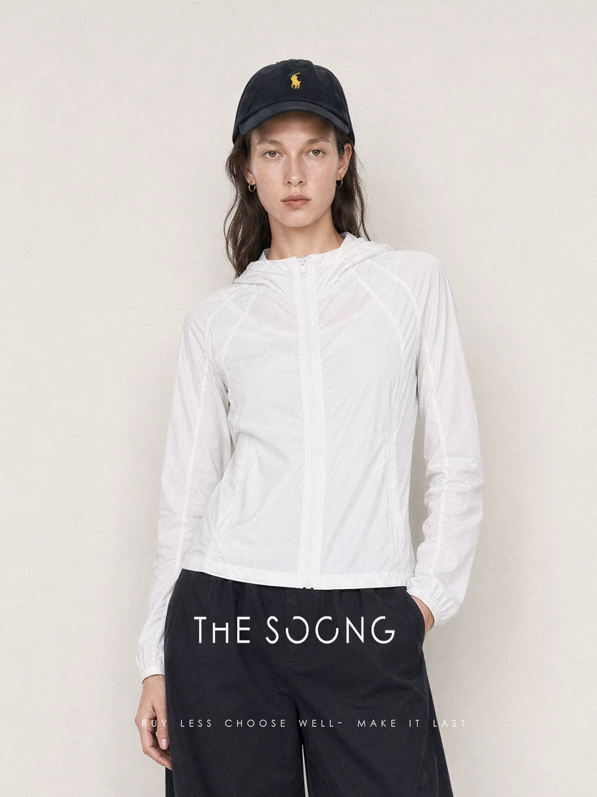 THESOONG/Hardcore sun protection, full-coverage physical sun protection, lightweight breathable hooded sports jacket for women, 9128