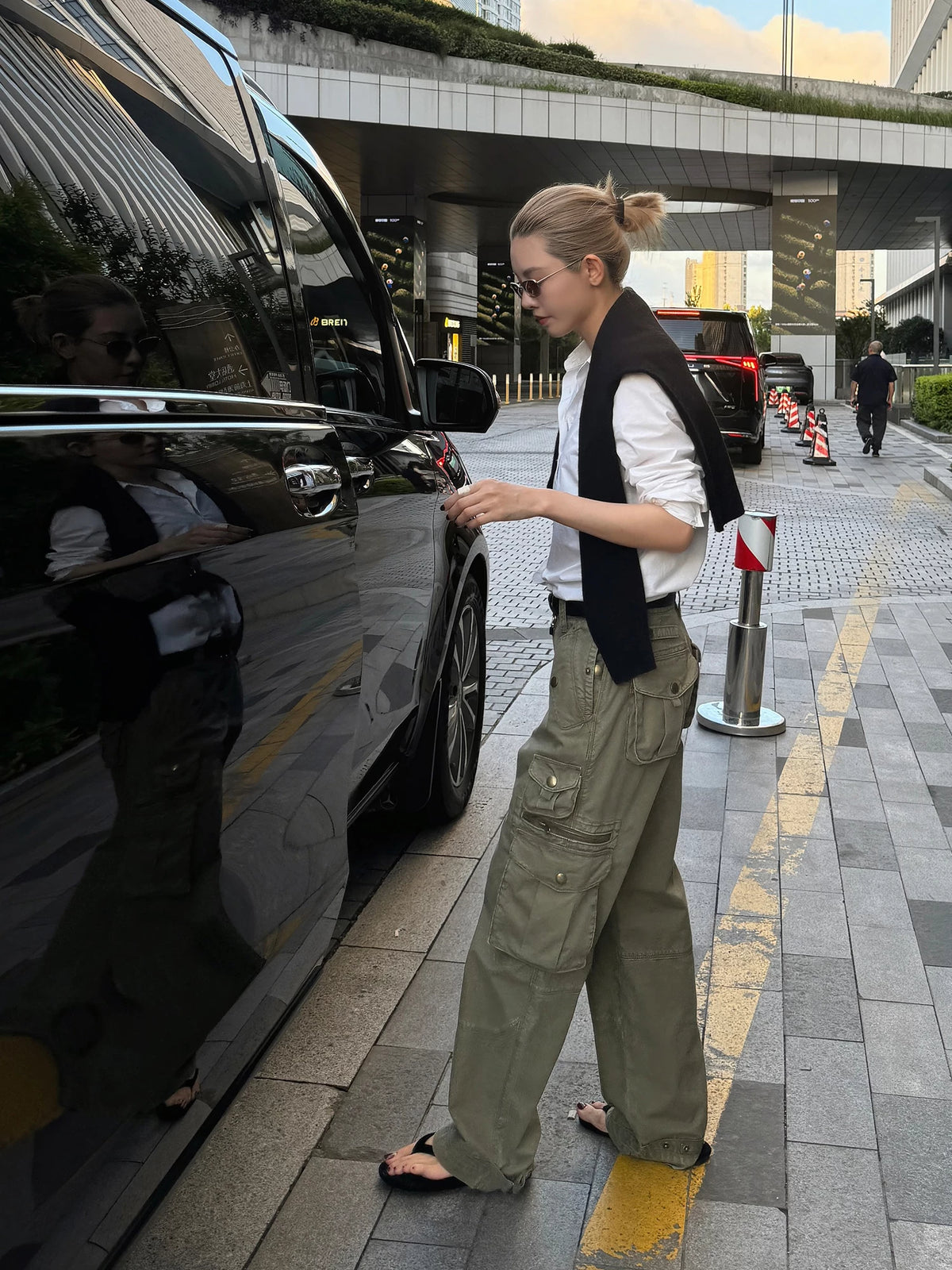 THESOONG / Rafu Yuan Year cargo workwear, 100% cotton reactive-dyed vintage workwear jeans 8998