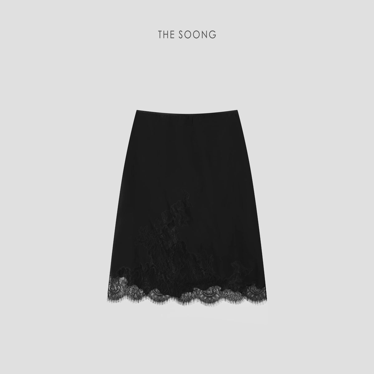 THESOONG/Spring New Arrival Mulberry Silk 100% Skirt Women's Hollow Sexy A-Line Skirt HWBX8638