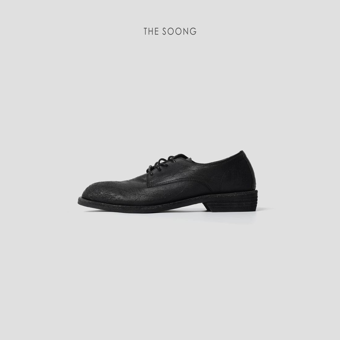 THESOONG/British Holiday Retro Versatile Shoe Sheep Leather Handmade Sprayed Vintage Genuine Leather Sole Shoe for Women