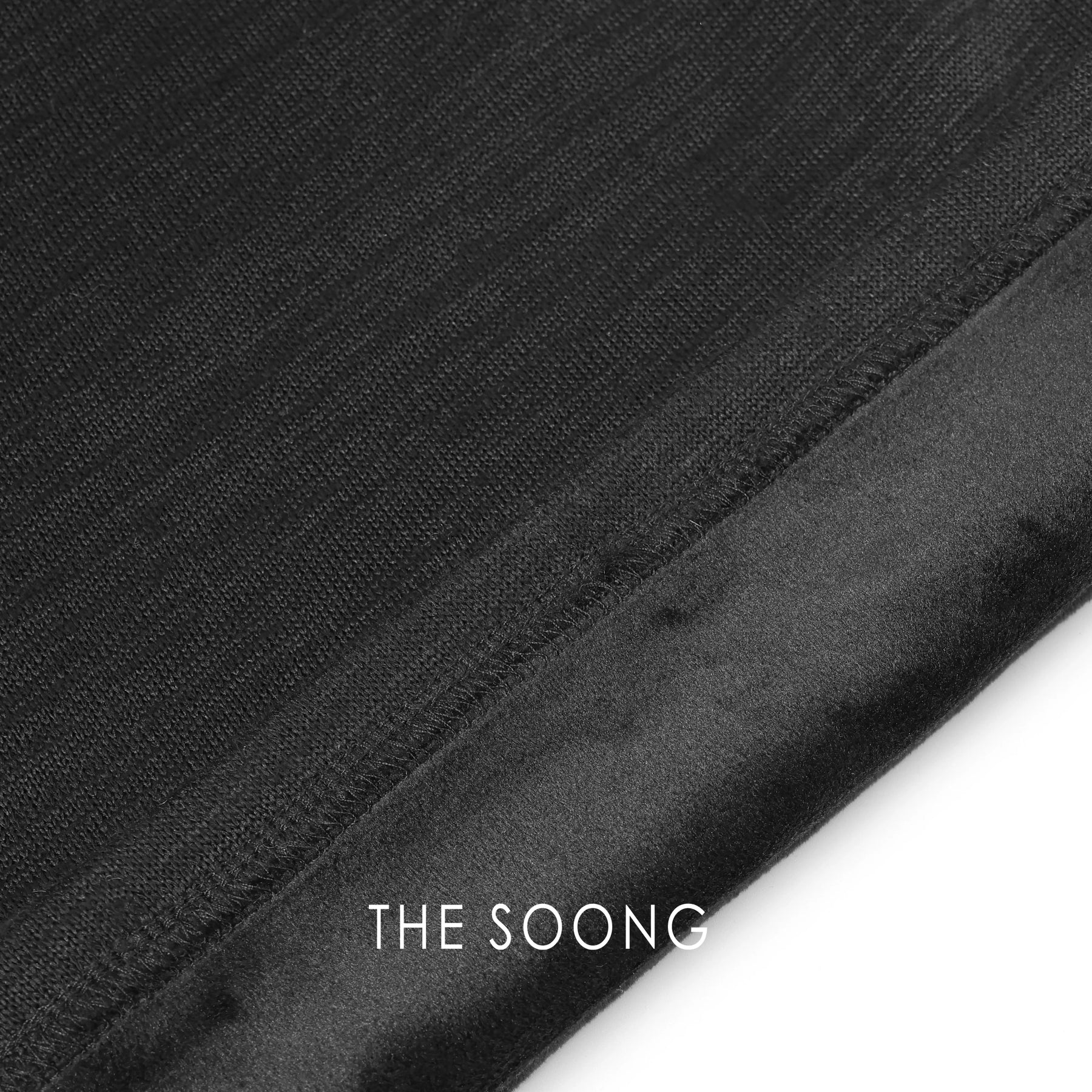 THESOONG / Warm Fleece Pants Thickened Fleece Warm Drawstring Black Slim High-waist Elastic Casual Pants 7868