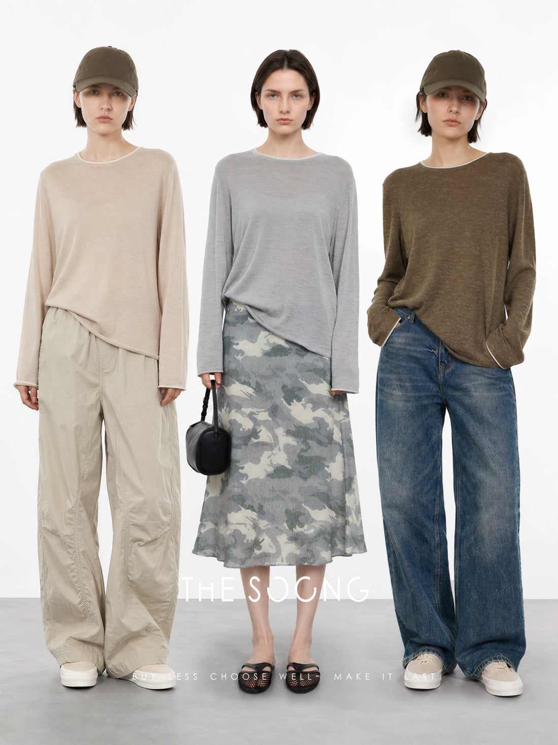 THESOONG/Lightweight Comfort Mulberry Silk High-Weight Blended Wool Round Neck Long-Sleeve Base Shirt 8581