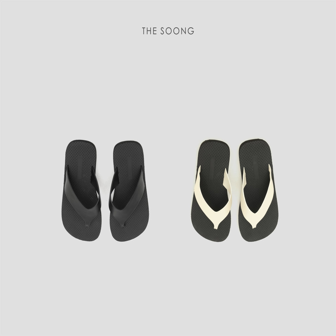 THESOONG/Vacation Style, Anti-Slip Thick-Sole Height-Enhancing Herringbone Flip Flop Sandals 8880