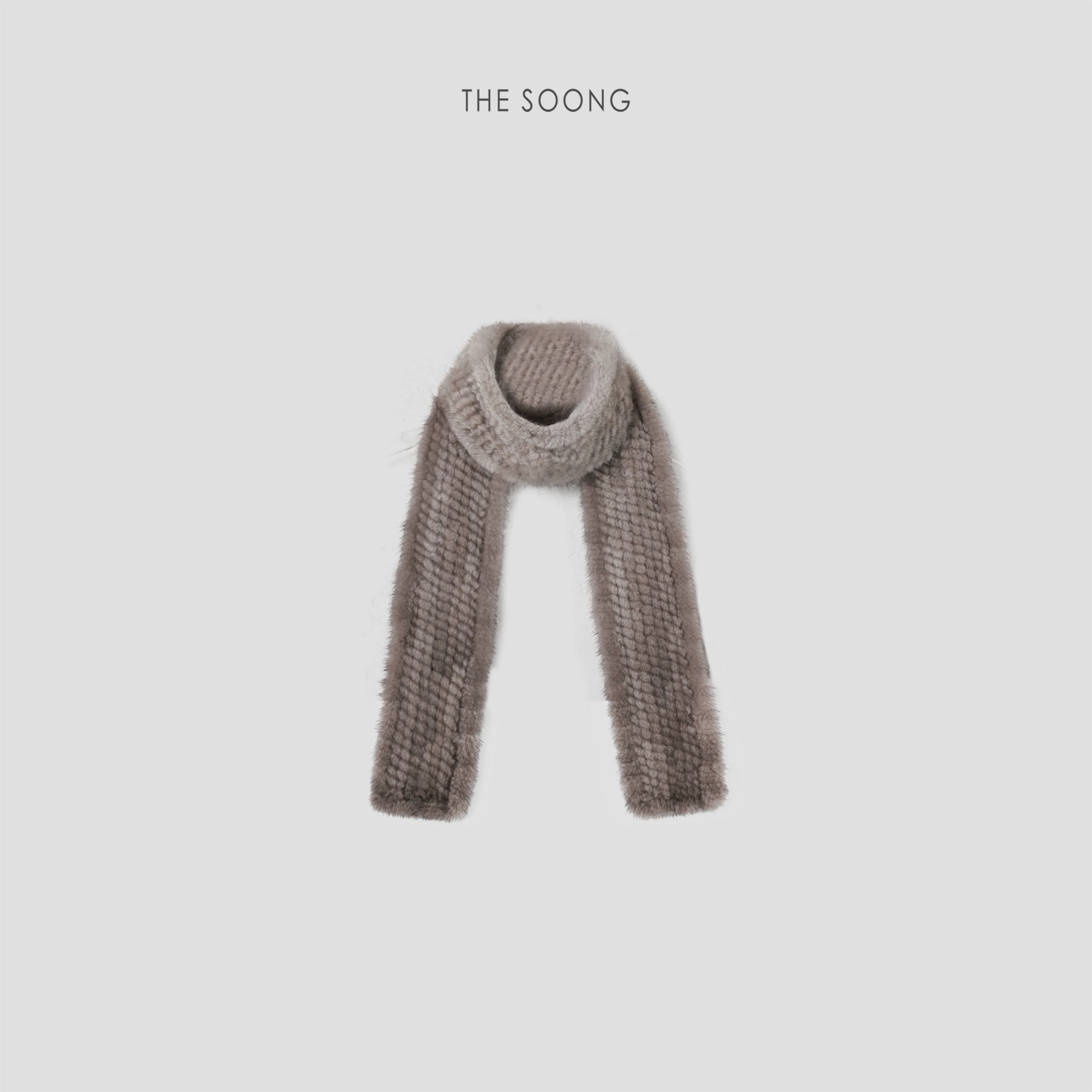 THESOONG / Mist Velvet 100% Mink Cloud-Like Soft Fashion Warm Scarf 9137
