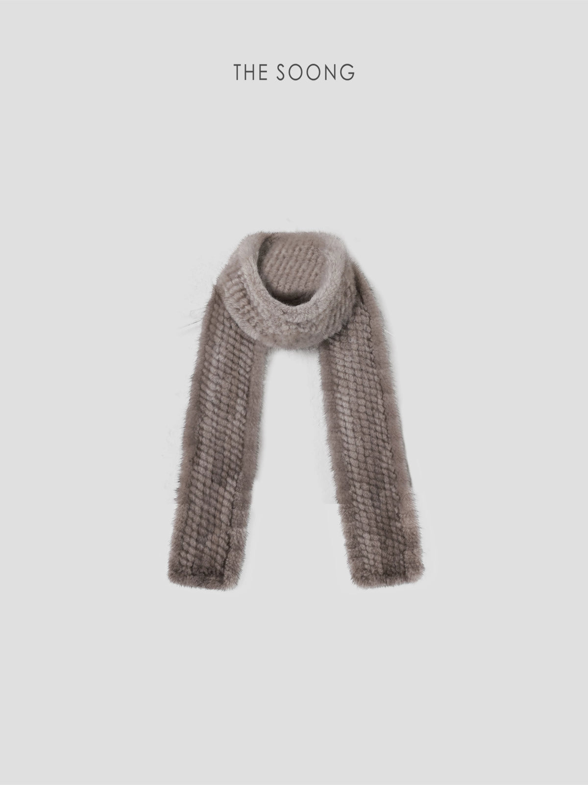THESOONG / Mist Velvet 100% Mink Cloud-Like Soft Fashion Warm Scarf 9137