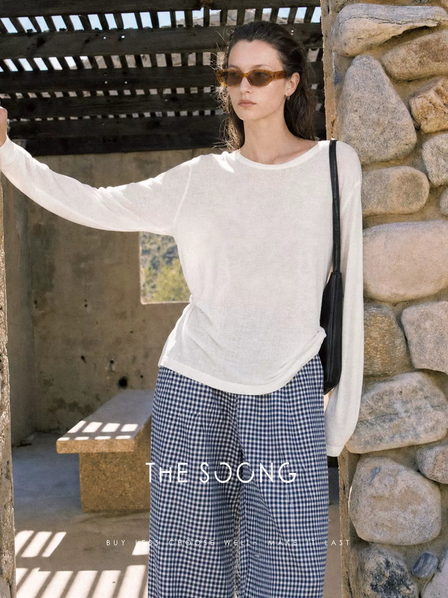 THESOONG / Summer Savior Tencel Linen Blend Silky Draped Anti-Pilling Breathable Long Sleeve T-Shirt 9121