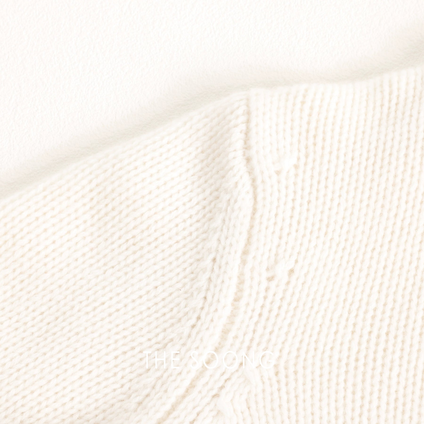 THESOONG/Misty Luxurious Wool 100% Sheep Wool High-neck Zipper Short Knit Sweater 9261