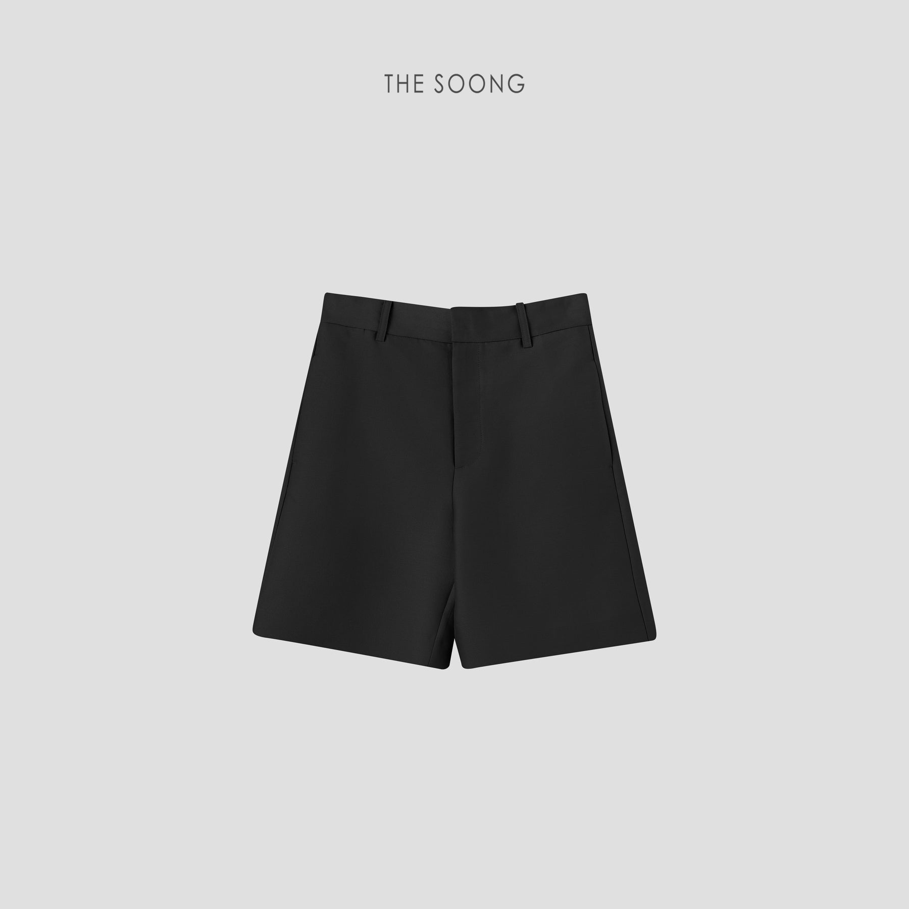 THESOONG/Silk-wool shorts Mulberry silk and wool breathable summer mid-waist casual Bermuda shorts 6468