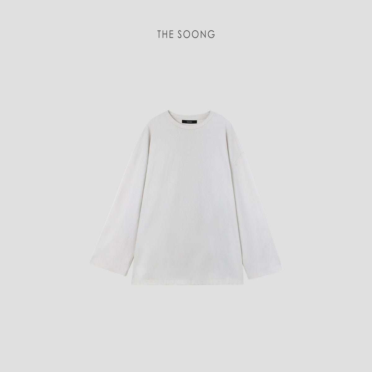 THESOONG/Super Comfortable Butt-Covering T Long Sleeve T-Shirt, Women's Long Loose Minimalist Top 6124
