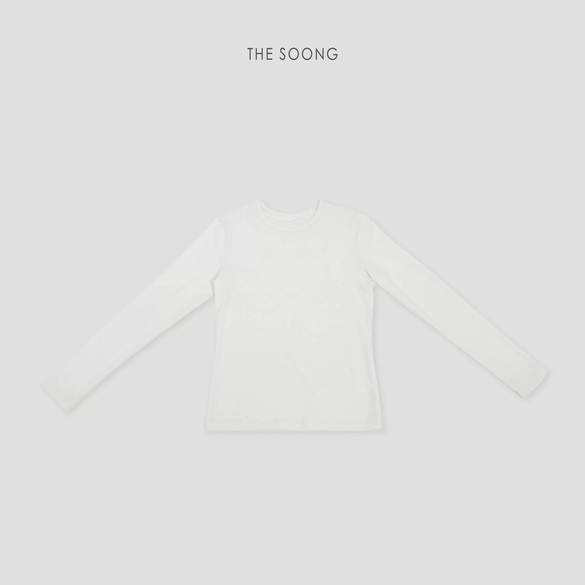 THESOONG/New Simple Basic Comfortable Tencel Wool Blend Crew Neck Long Sleeve T-Shirt Base Shirt for Women 8294