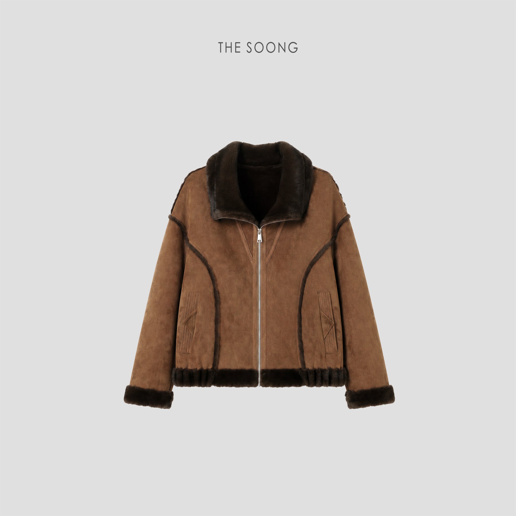 THESOONG/Toast Jacket 0.13D Island Ultra-Fine Suede High-Density Woven Warm Jacket 9570