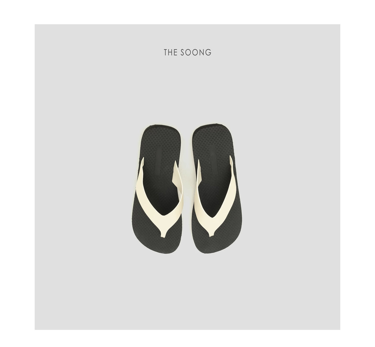 THESOONG/Vacation Style, Anti-Slip Thick-Sole Height-Enhancing Herringbone Flip Flop Sandals 8880