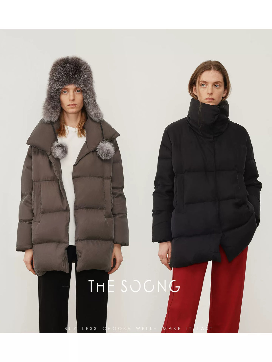 [Clearance 3] Cold-resistant warm winter 95% white goose down super lightweight warm lock-temperature stand collar down jacket for women 8295
