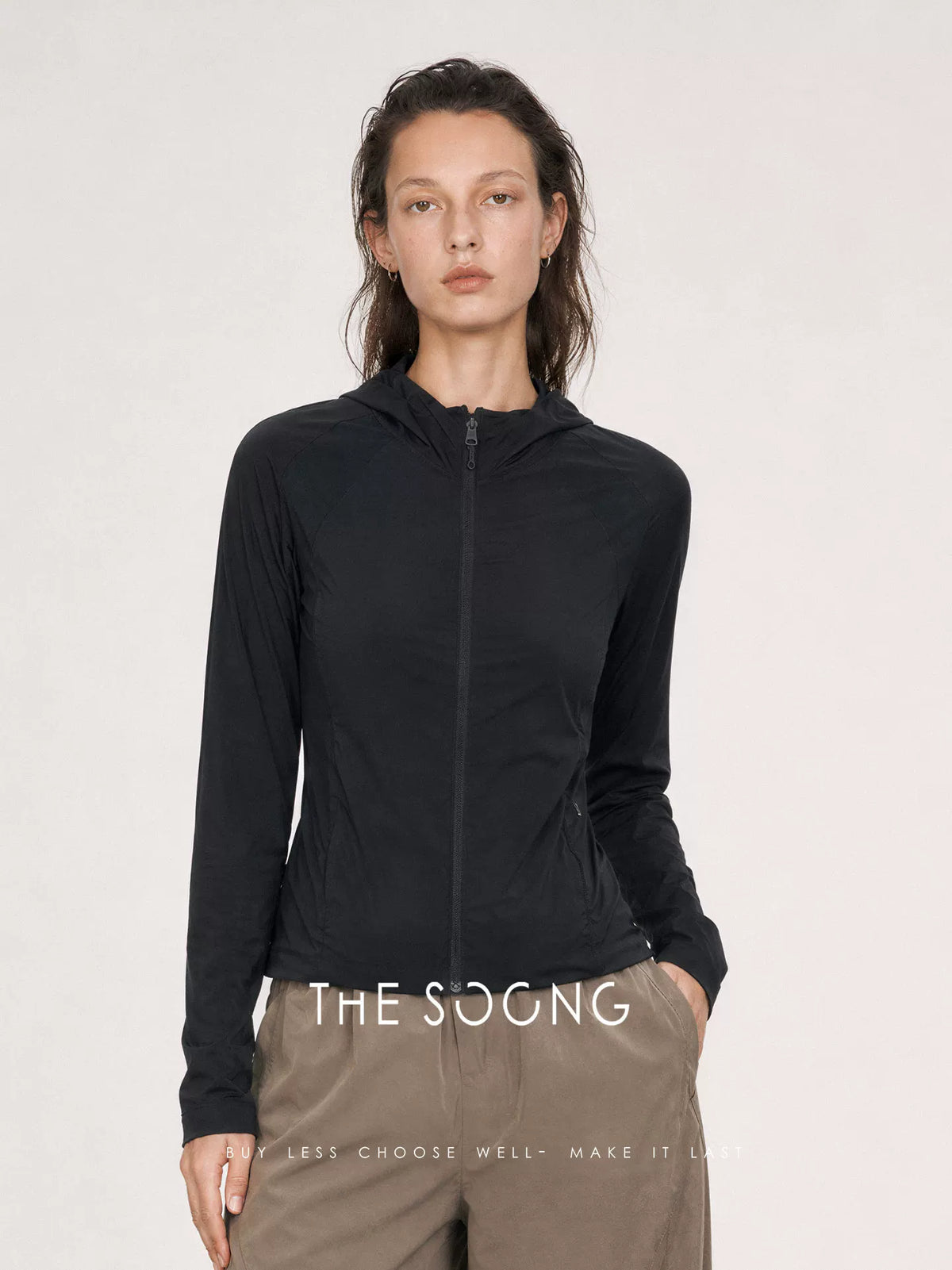 THESOONG/Hardcore sun protection, full-coverage physical sun protection, lightweight breathable hooded sports jacket for women, 9128