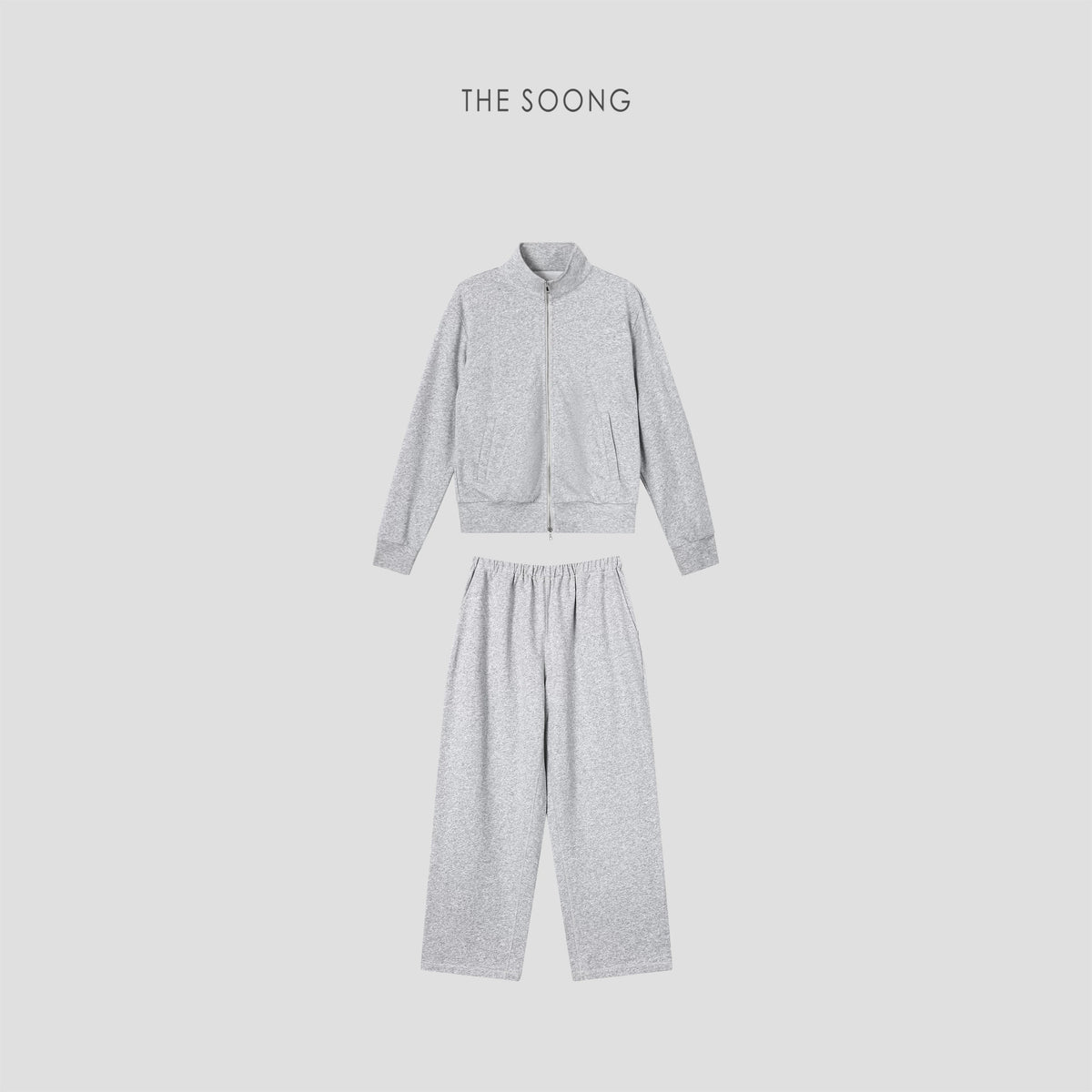 THESOONG / Everlasting Cotton Blend High-Count Soft Anti-Wrinkle Stand Collar Short Jacket Set 8995/8996