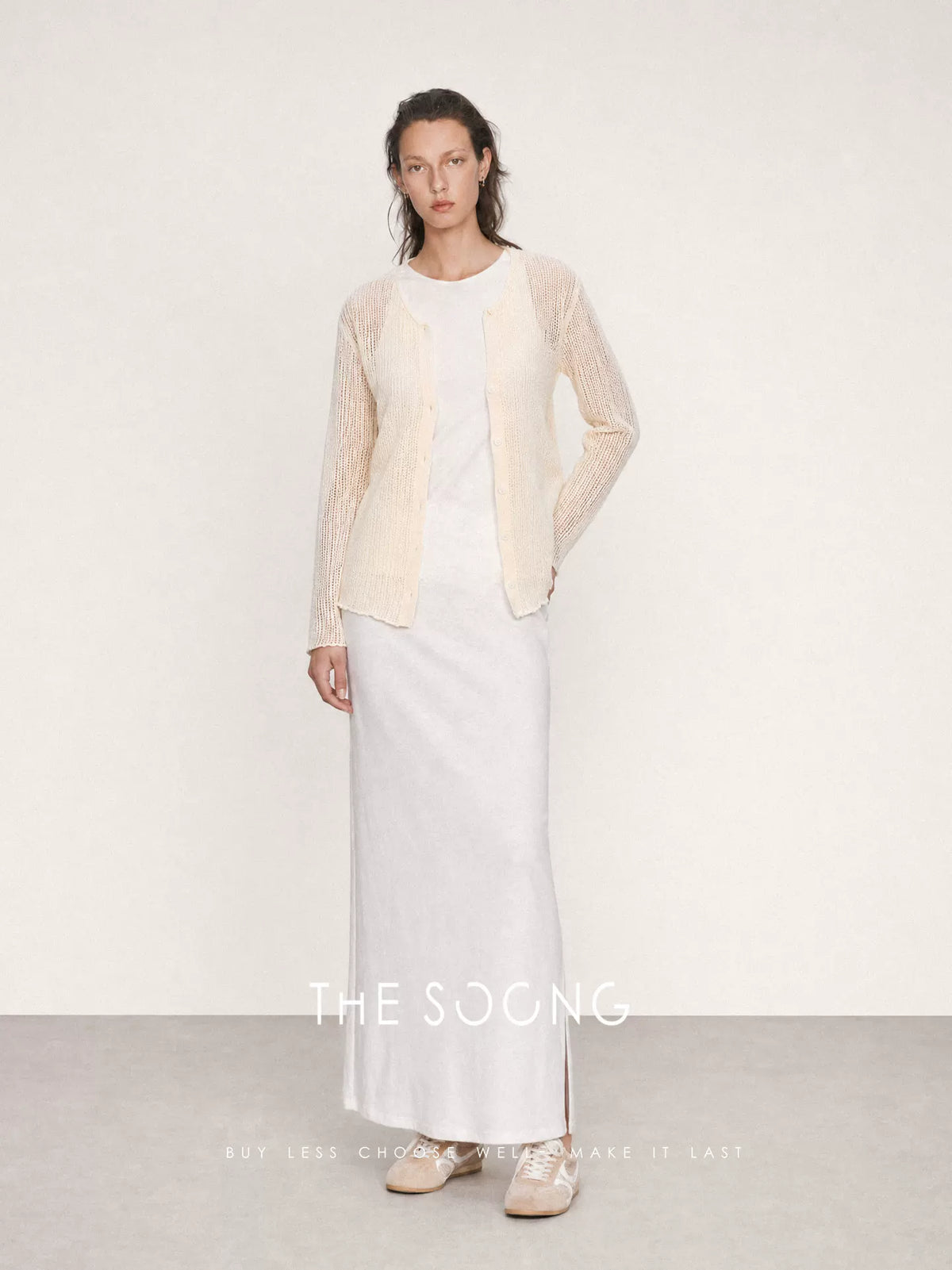 THESOONG/Minimalist Old Money 100% Linen High-End Sleeveless Long Dress for Women Summer New 8767