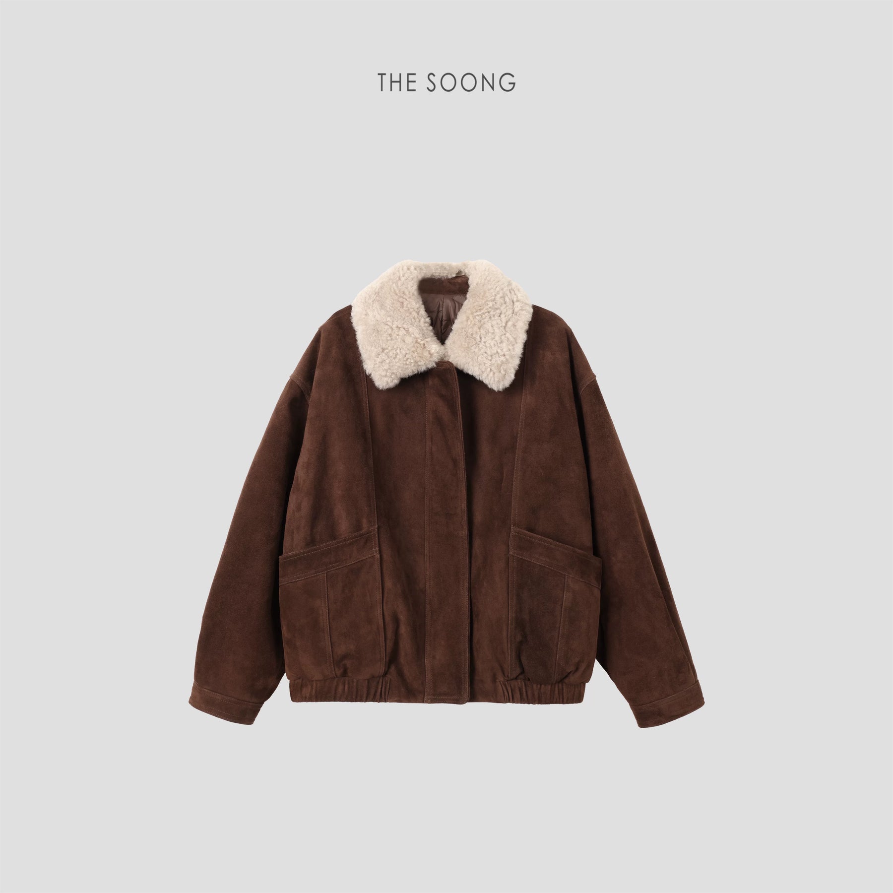 THESOONG/Imported Rare Cashmere Leather French Ragu 90 White Goose Down Women's Down Jacket 8204