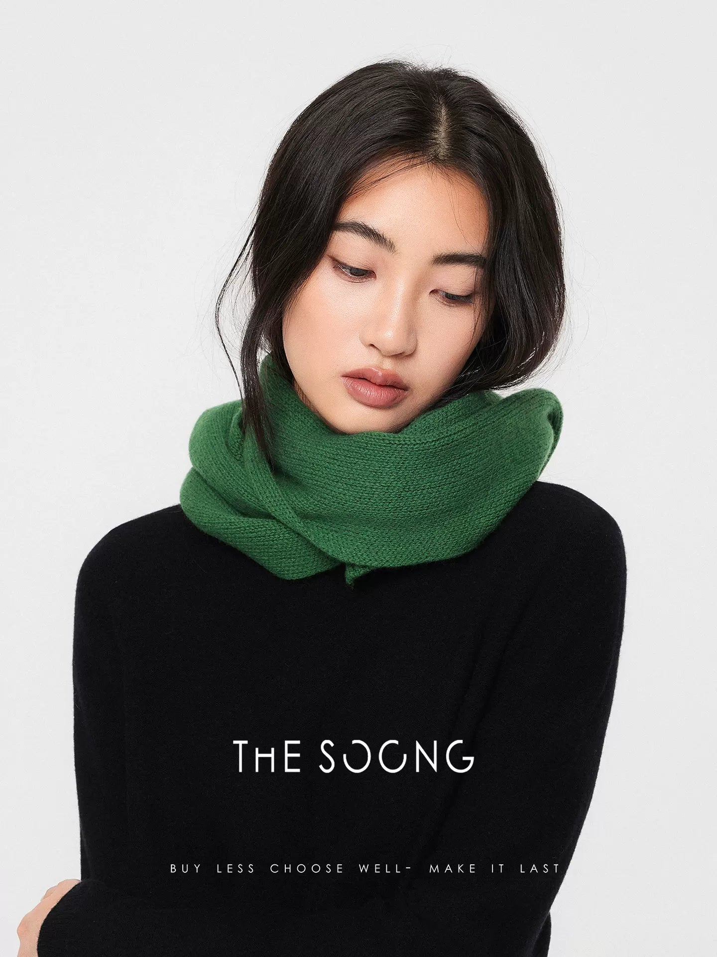 THESOONG/ Vintage Sunlight Cashmere Wool 5G Fine Imitation Warm Air Layer Versatile Women's Scarf 8071