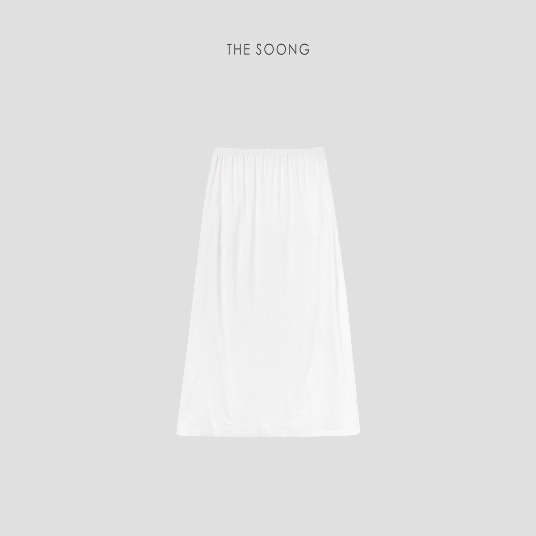 THESOONG/Snow White 100% Long-Staple Cotton Lightweight Thin T-Shirt and Skirt Relaxed Set for Women 5253
