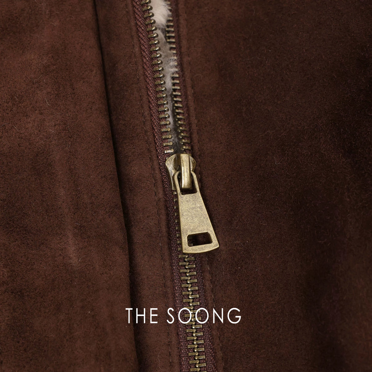 THESOONG/Imported Rare Cashmere Leather French Ragu 90 White Goose Down Women's Down Jacket 8204