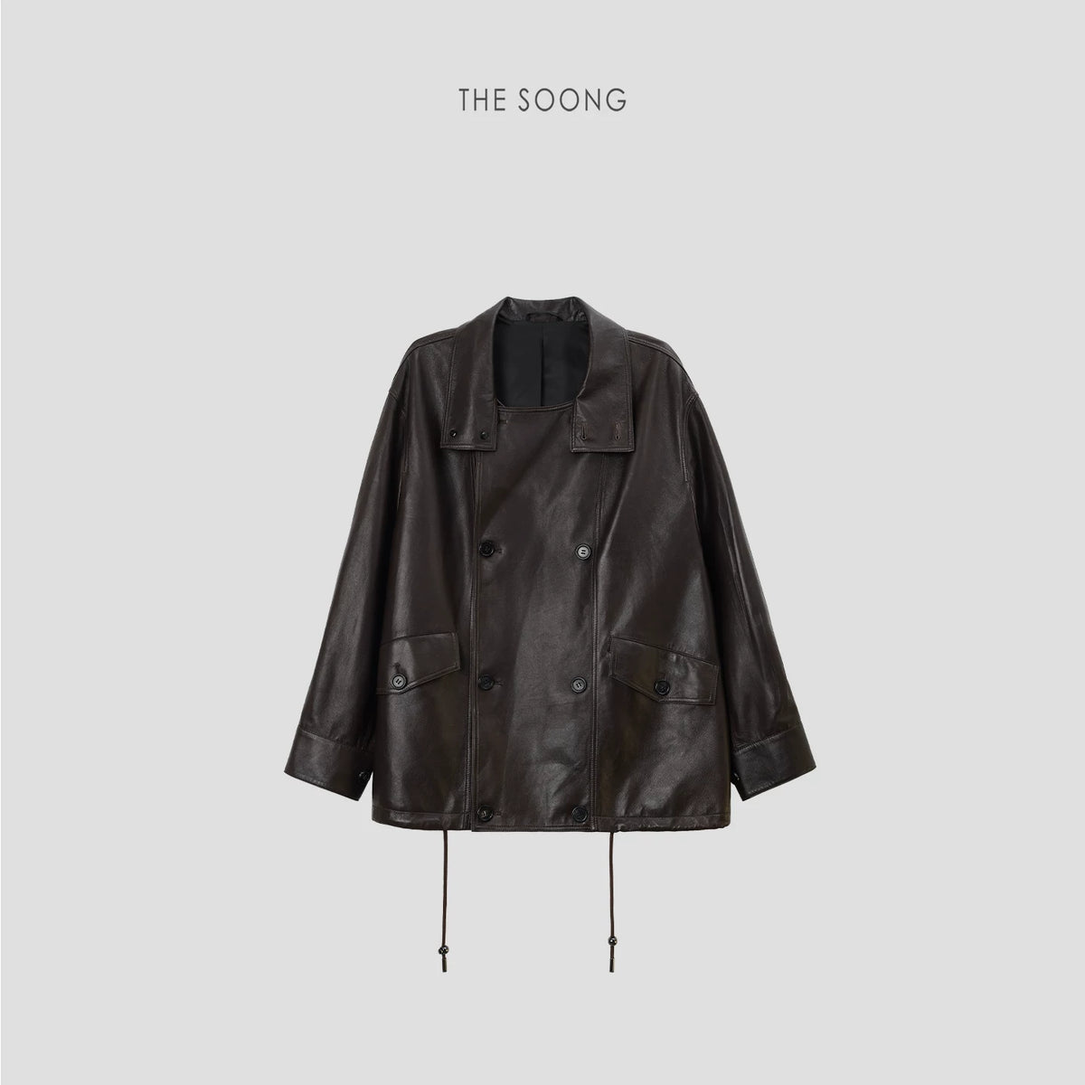 THESOONG/Autumn/Winter New Spanish Imported Sheep Leather Genuine Leather Jacket for Women 7795