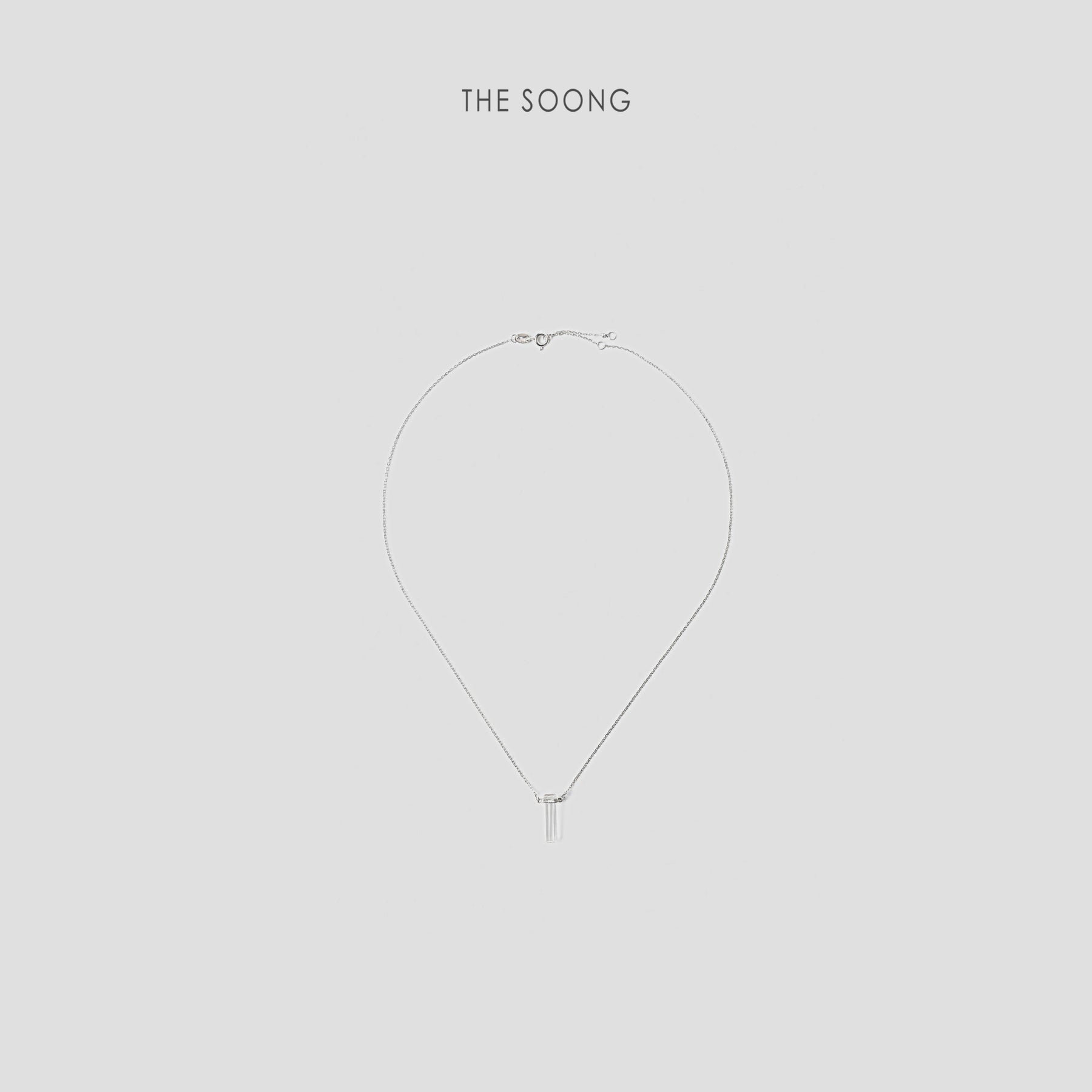 THESOONG/Crystal necklace handmade polished anti-oxidation crystal pendant necklace 6983