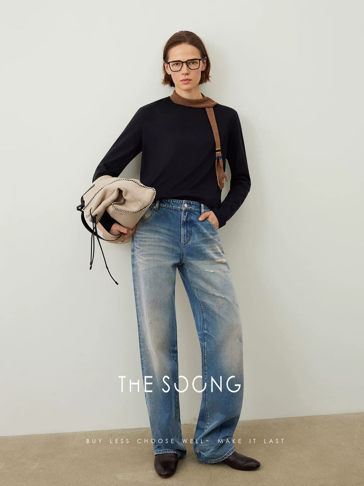 THESOONG / Paris T-Shirt High-End Custom High-Density Cotton Skin-Friendly White Long Sleeve Base Shirt for Women 7592