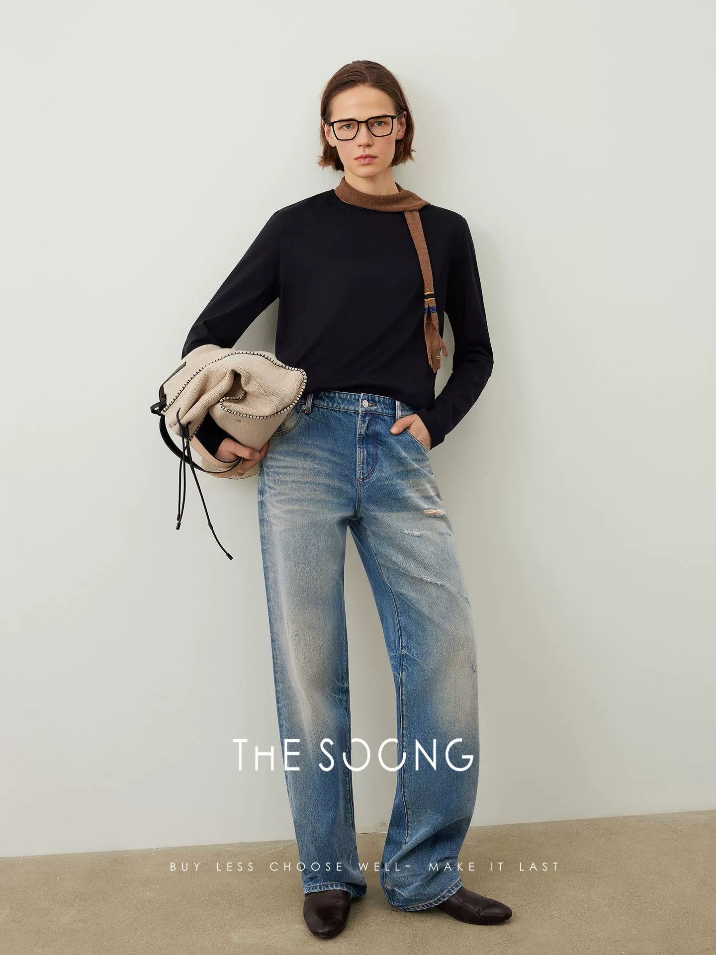 THESOONG / Paris T-Shirt High-End Custom High-Density Cotton Skin-Friendly White Long Sleeve Base Shirt for Women 7592