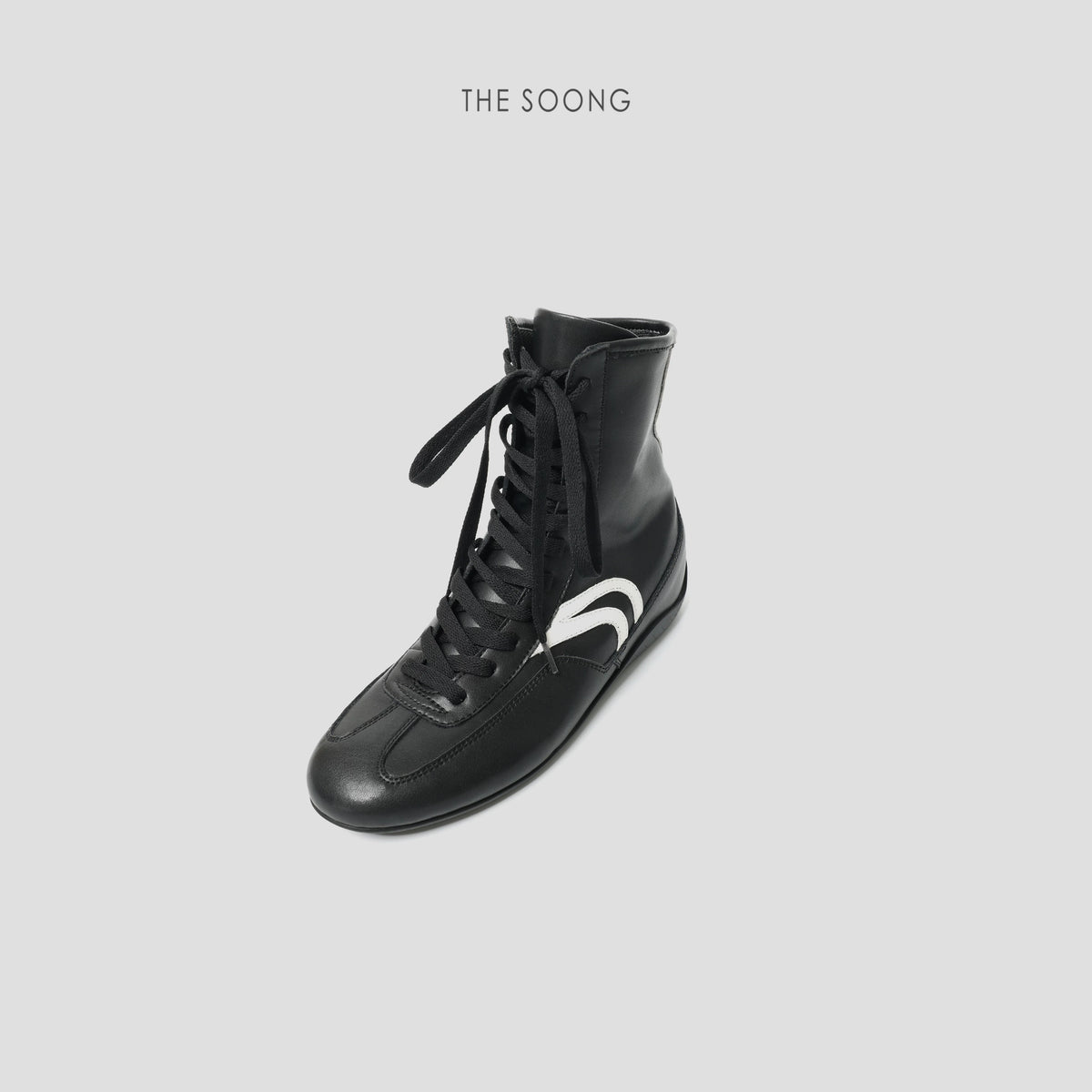 THESOONG/boxing boots, classic cowhide, fine stitching, soft versatile high-top German training boots 7688