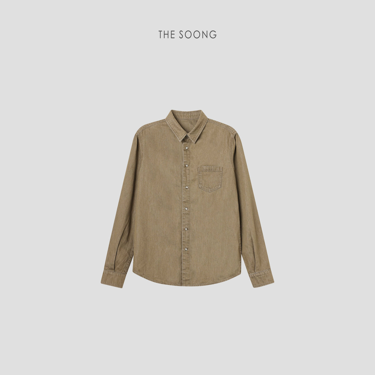 THESOONG/Early Spring New 100% Pure Cotton Classic Versatile Crisp Collared Shirt Jacket for Women 7274