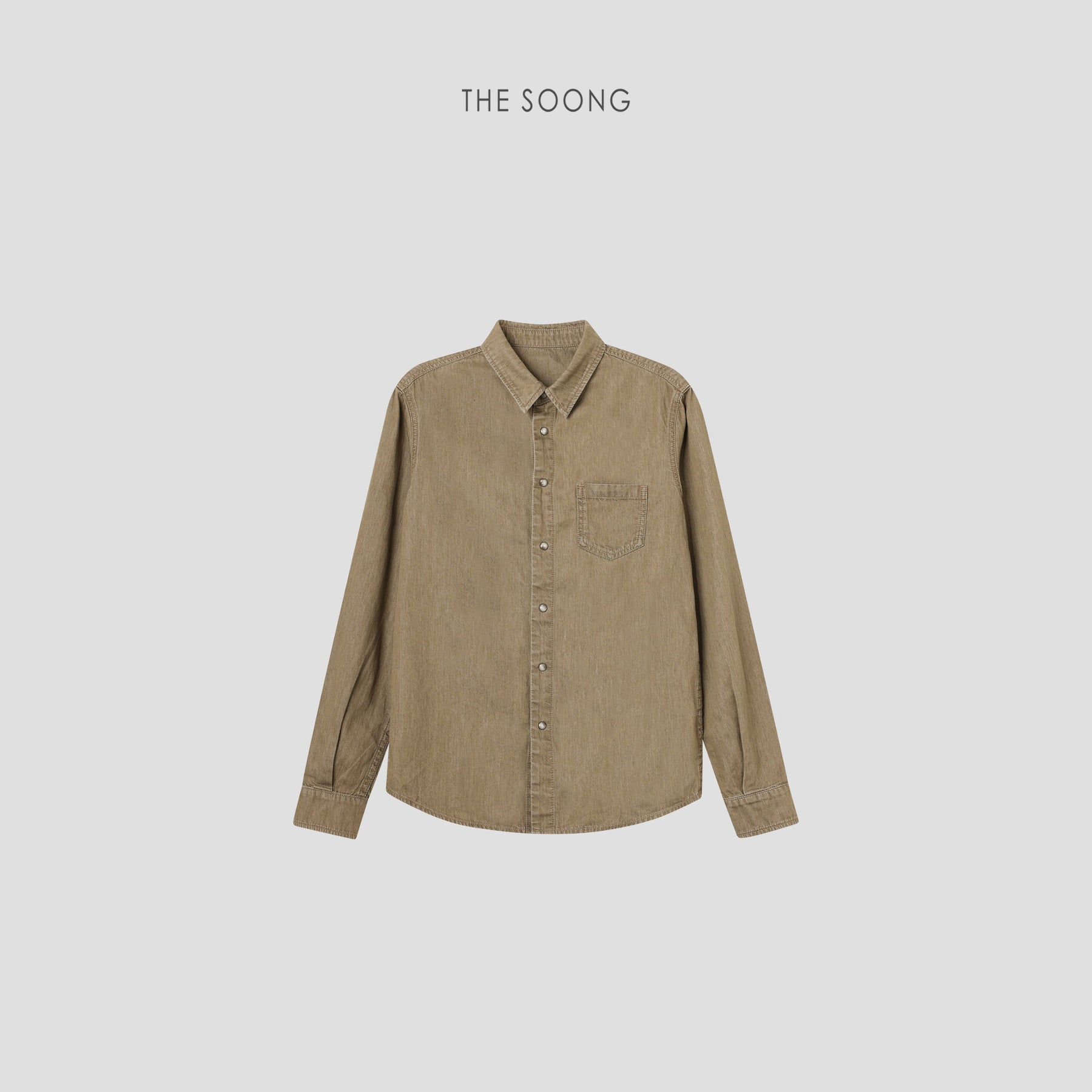 THESOONG/Early Spring New 100% Pure Cotton Classic Versatile Crisp Collared Shirt Jacket for Women 7274