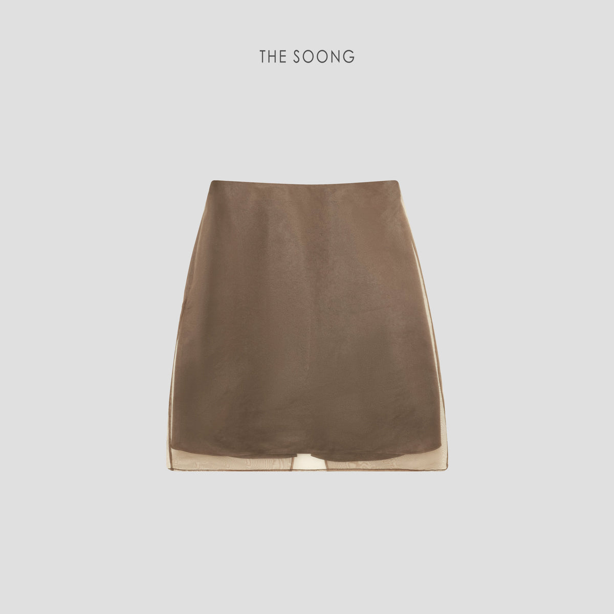 【Clearance 3】Early autumn straight elegant half skirt for women spliced version showing figure popular H-shaped mid-waist HBQZ6930