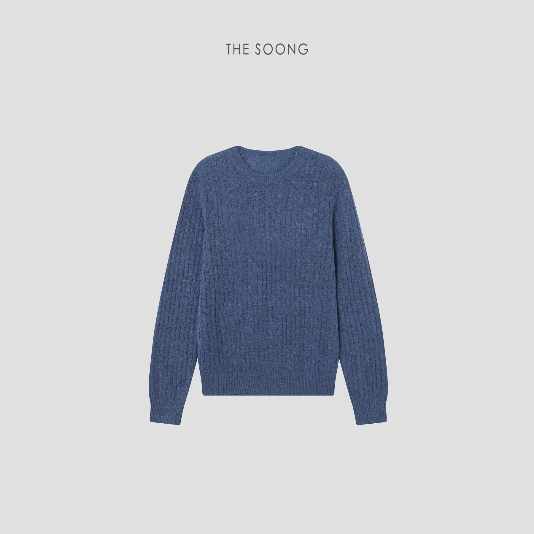 THESOONG/ Creamy Skin, Ultra-fine Merino Wool and Mulberry Silk Warm Three-dimensional Ribbed Women's Sweater 9566