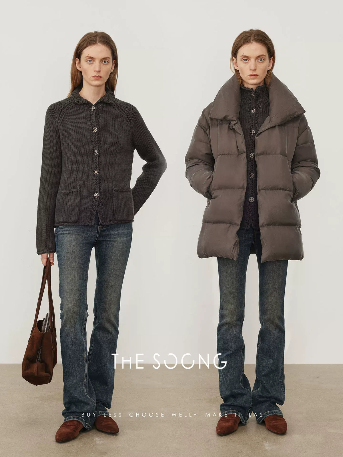 THESOONG/New Women’s Casual Relaxed Hand-Knitted Sweater Cardigan Jacket 7719