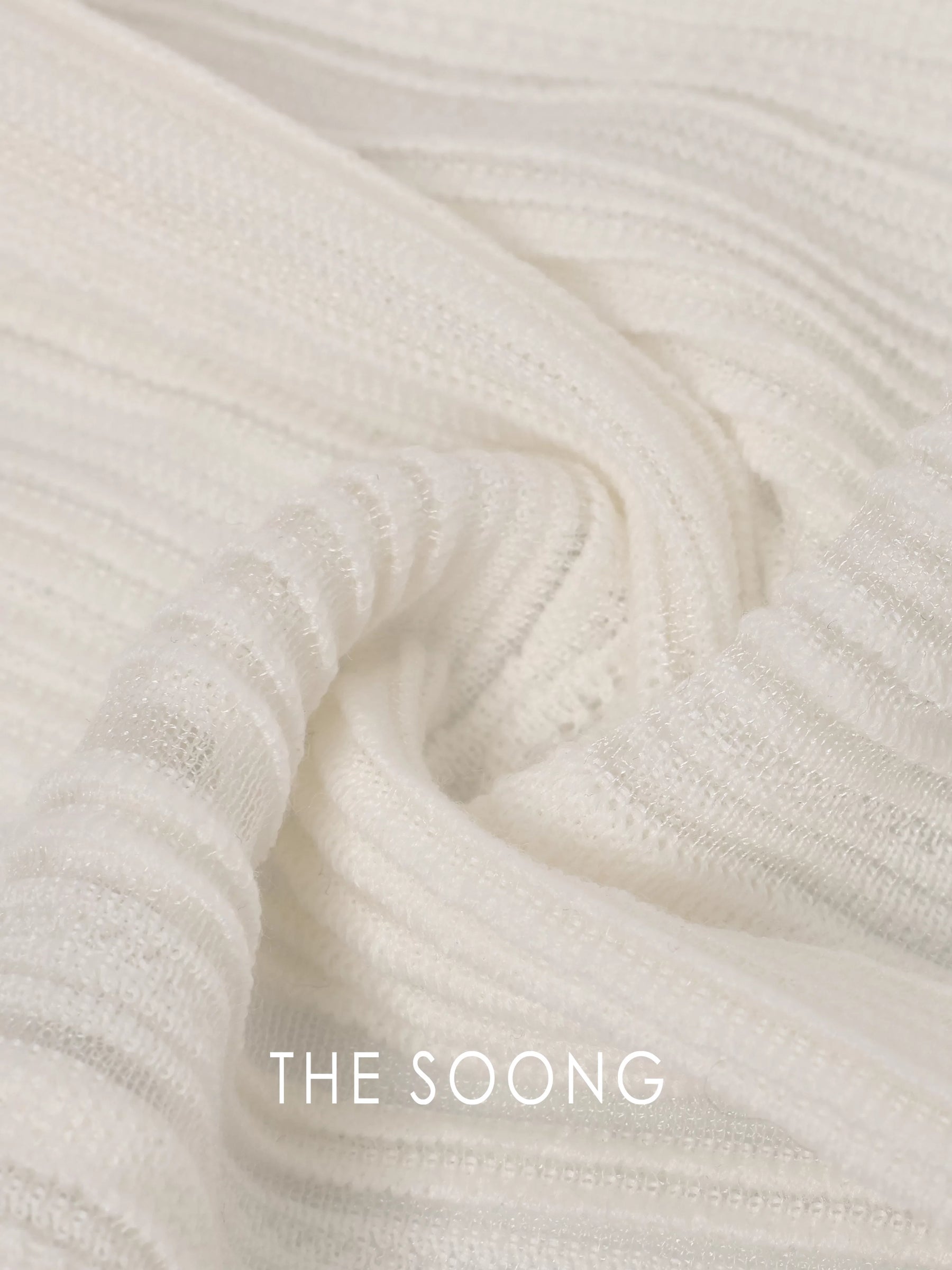 THESOONG/Vintage Literary, Wool Blend Fine Texture Striped Round-Neck Vest 7212