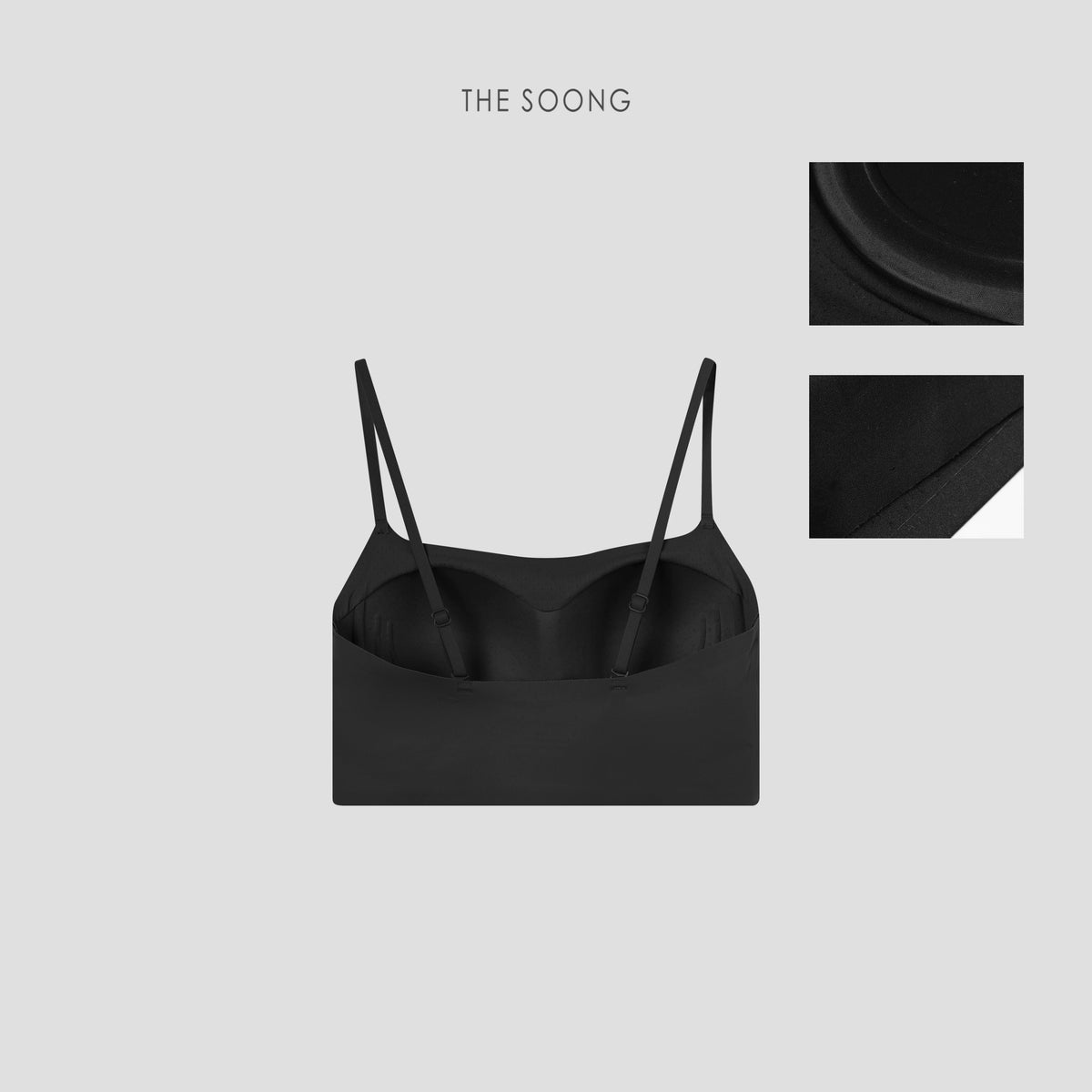 THESOONG/Foundation Liquid Pure Color One-Piece Lightweight Breathable Zero Pressure Skin-Fit Women's Bandeau Underwear 7057