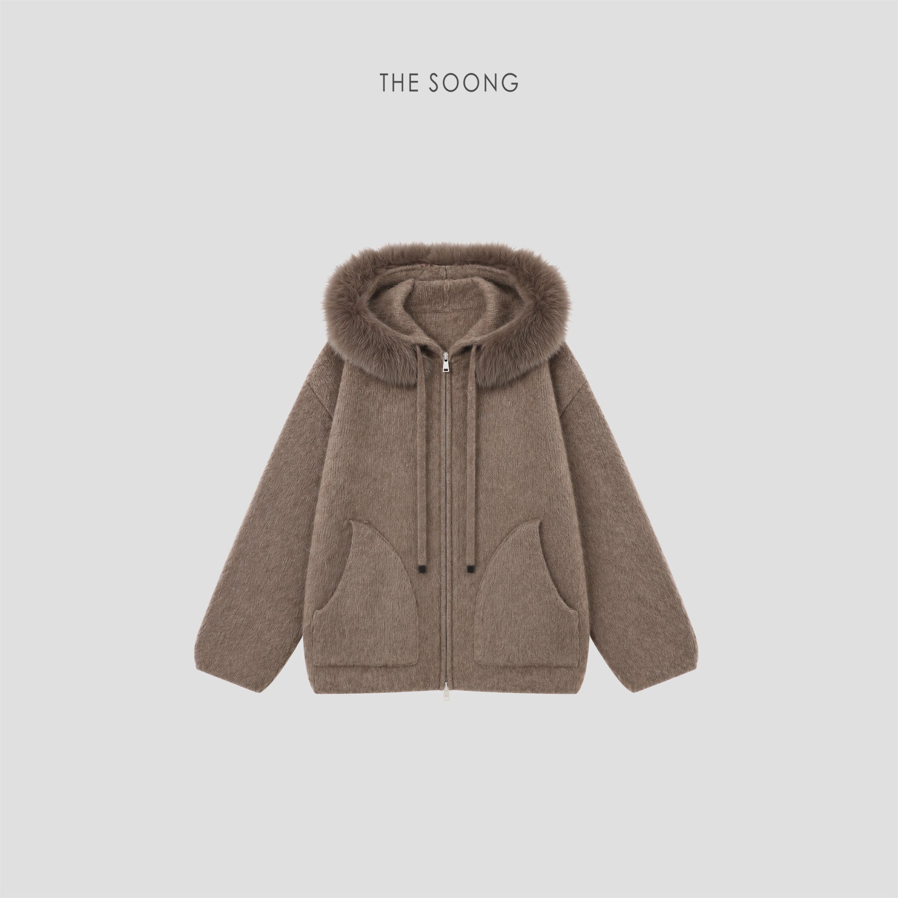 THESOONG/Hot Cocoa yak fleece lock-in warm ultra-lightweight, non-tie loose sweater jacket for women 9569