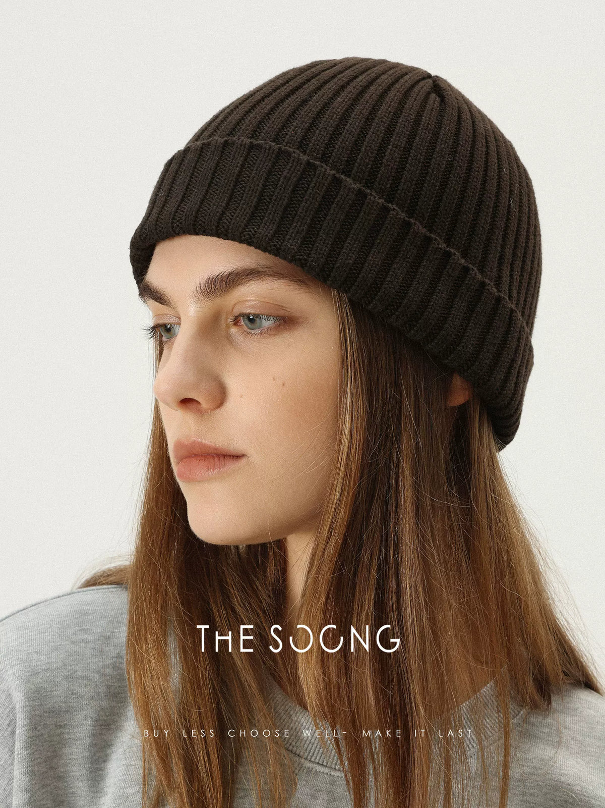 THESOONG / Classic Pure Cotton Warm and Stretchy Versatile Solid Color Knit Hat 7525