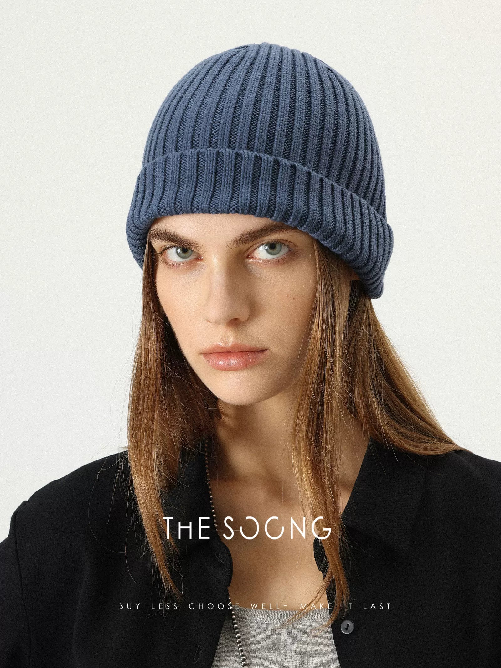 THESOONG / Classic Pure Cotton Warm and Stretchy Versatile Solid Color Knit Hat 7525