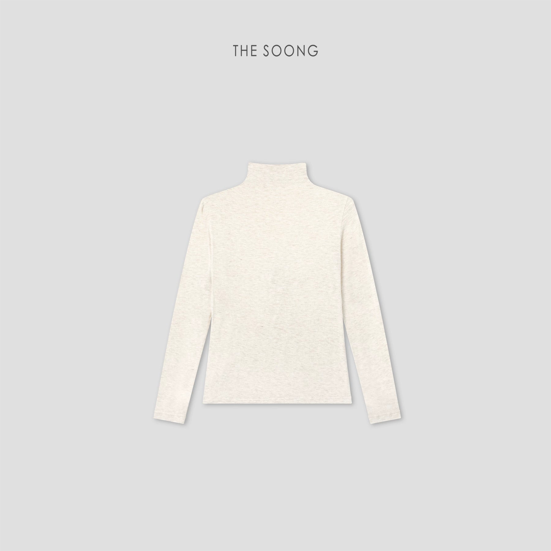 THESOONG/Heating 50S high-twist cashmere-feel semi-high-neck base sweater for women 9553