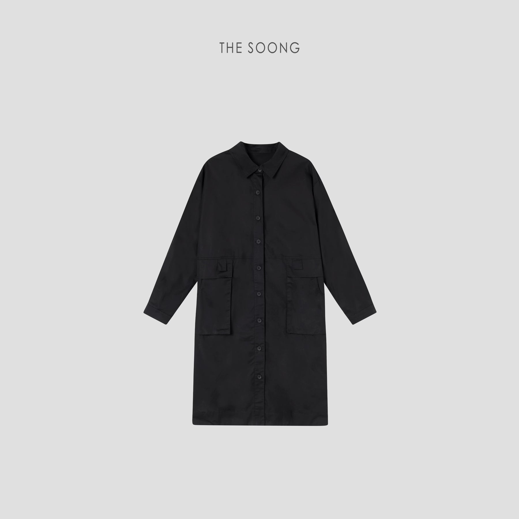 THESOONG/Delicate Lightness 100% Selected High-Count Cotton Structured Fashion Women's Lightweight Trench Coat 4021