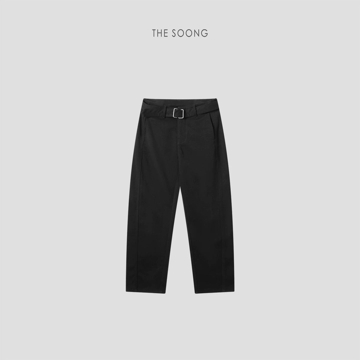 THESOONG / Autumn/Winter Women's Fleece-Lined Thick Elastic Zipper Mid-Waist Casual Pants 7302