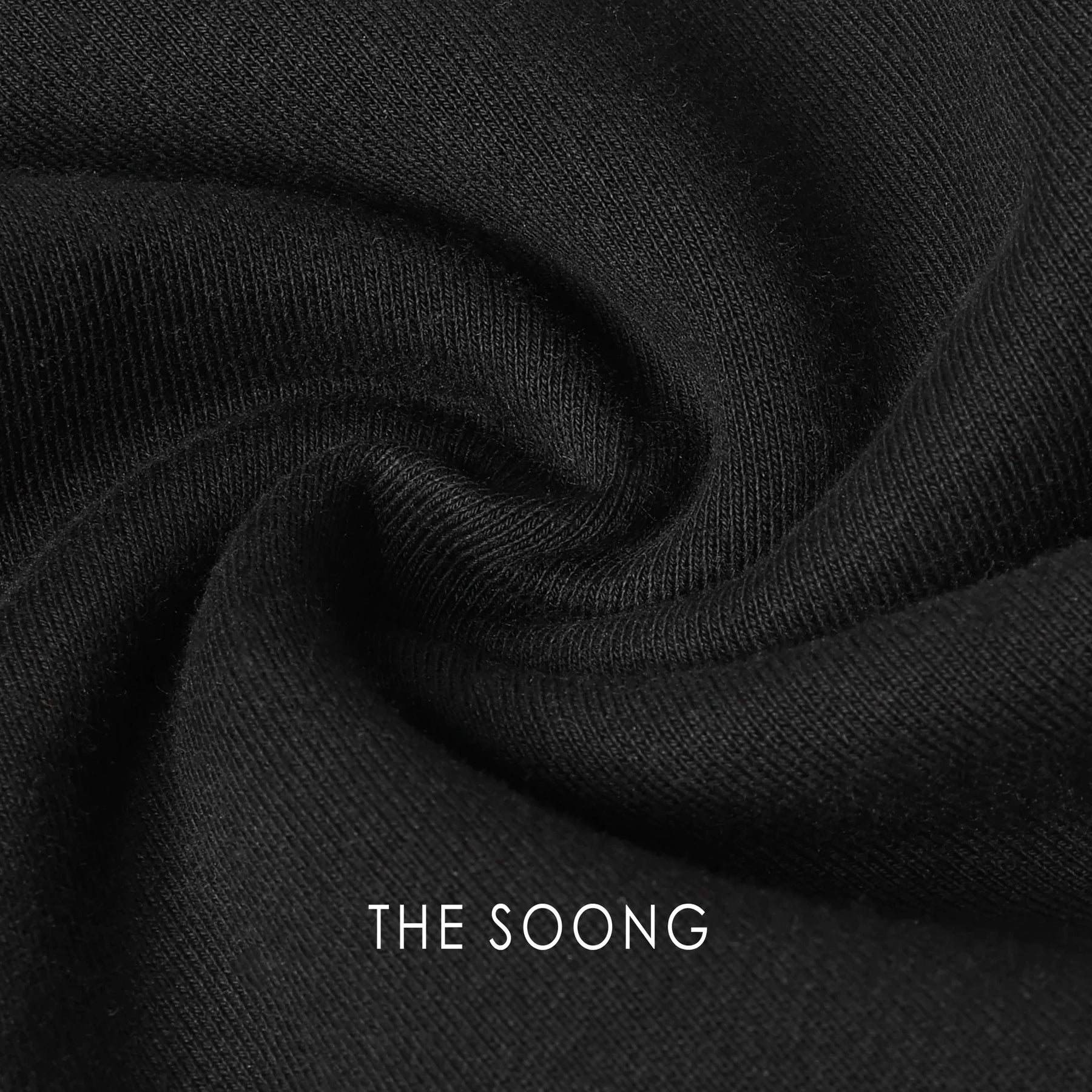 THESOONG/Casual Fashion Double-strand Pure Cotton Elastic Waist Slight Flare Pants Versatile Black Leg-lengthening Casual Pants for Women