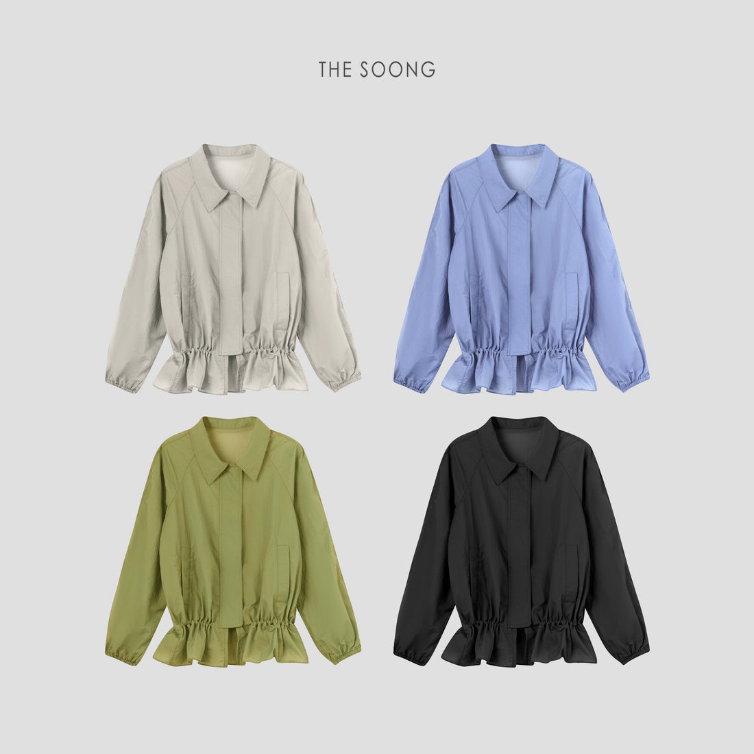 THESOONG/ Mountain-style Functional Sunscreen, Summer Lightweight Agile Breathable Women's Sunscreen Short Jacket 6704