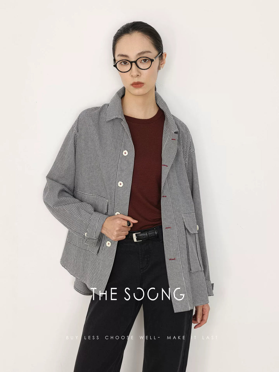 THESOONG\ Spring New Casual Style Shirt Jacket Women's Thin Long Sleeve Short Jacket HWWT7650