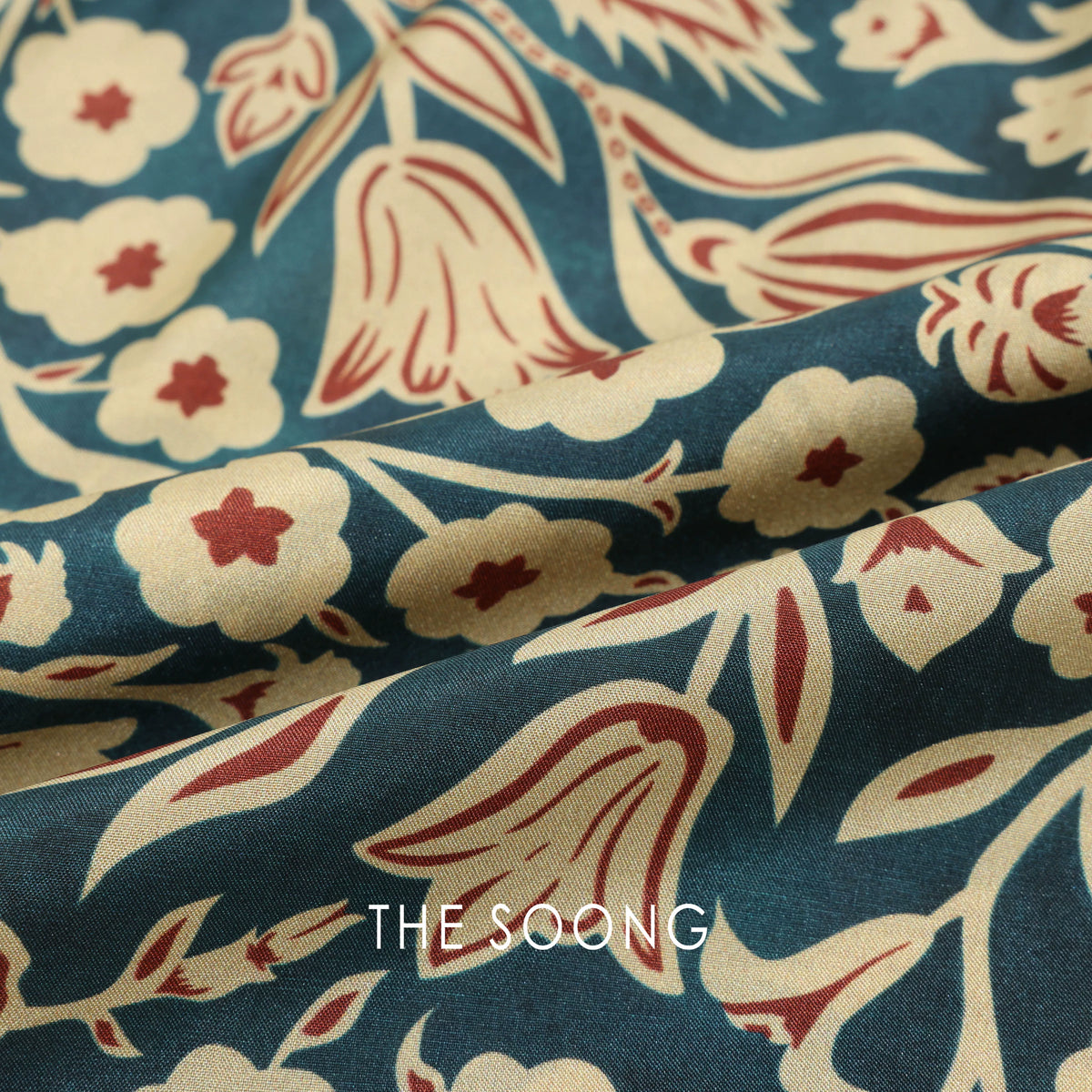 THESOONG / Elegant and graceful 100% pure mulberry silk delicate skin-feel printed camisole dress HWQZ8666
