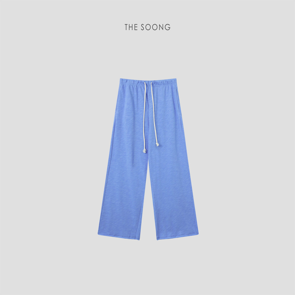THESOONG/Pure Cotton Yarn-Dyed Bamboo Pattern Wide-Leg Pants for Women, Summer Breathable Frayed Casual Long Pants HWKZ9378